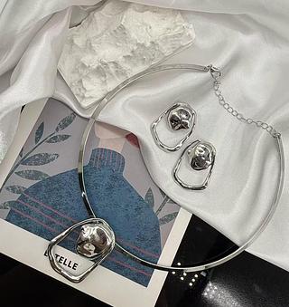 conjunto colar e brincos