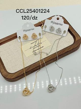 conjunto colar e brincos